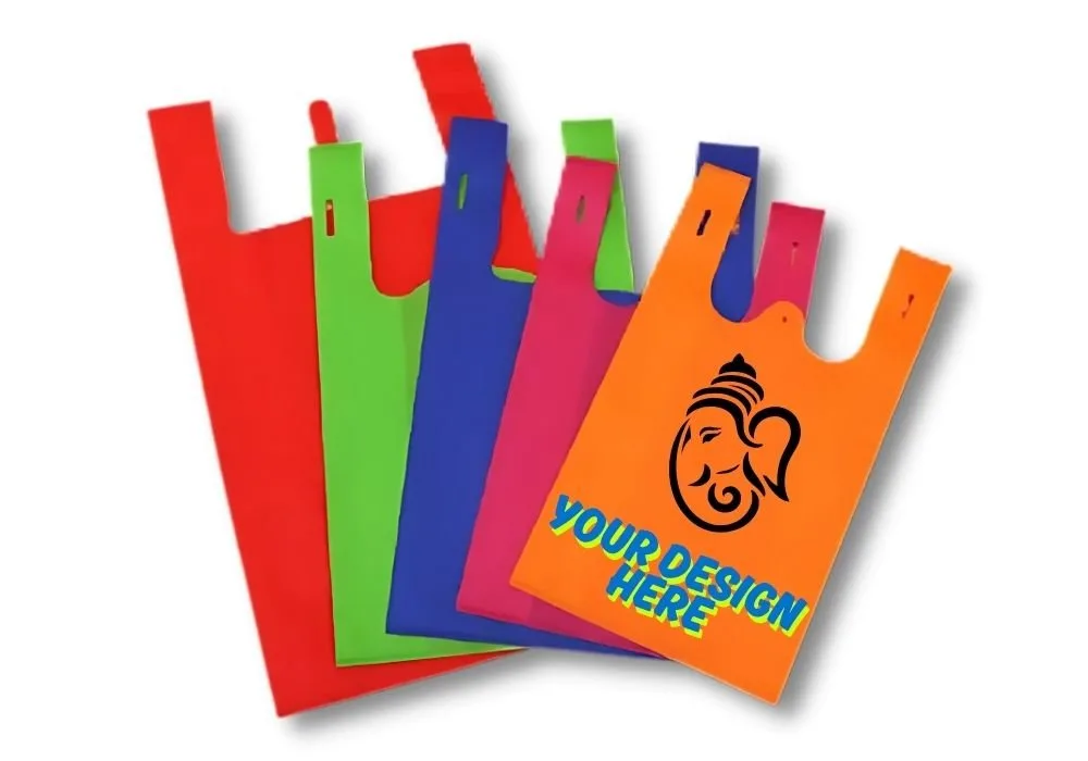 Non woven bags printed with a logo