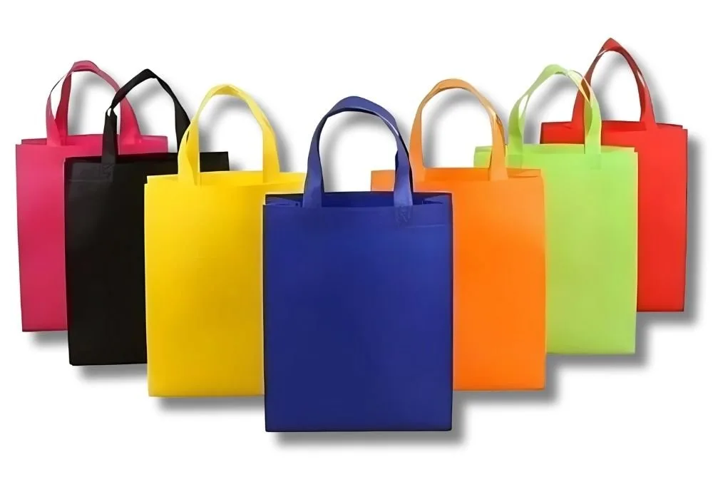 Assortment of loop handle non woven bags